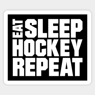 Eat Sleep Hockey Repeat Sticker